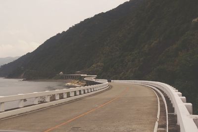 Road passing through mountains