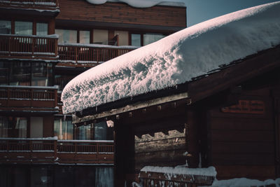 Low angle view of building roof