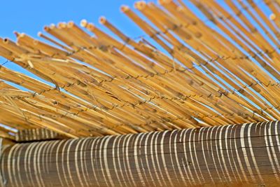 Close-up of straw roof 