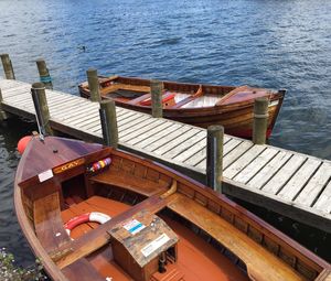 Boats in sea