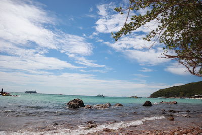 Scenic view of sea against sky