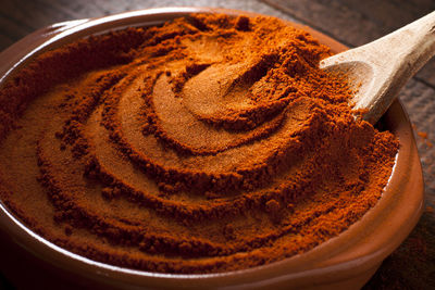 High angle view of cake