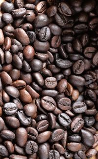 Full frame shot of coffee beans