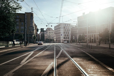 View of city street