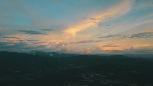 Scenic view of cloudscape during sunset