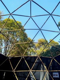 Low angle view of built structure against sky