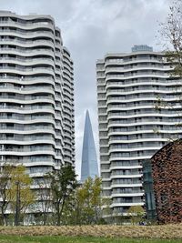 Low angle view of buildings against sky