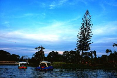 Scenic view of river against sky