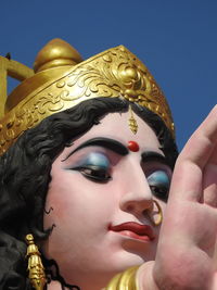 Close-up portrait of man statue