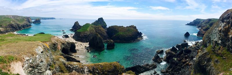 Panoramic view of sea against sky