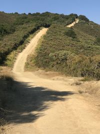 Road passing through landscape