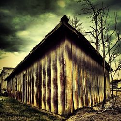 Barn against sky