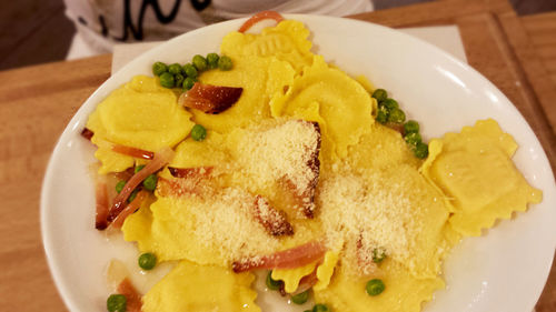 Close-up of served food