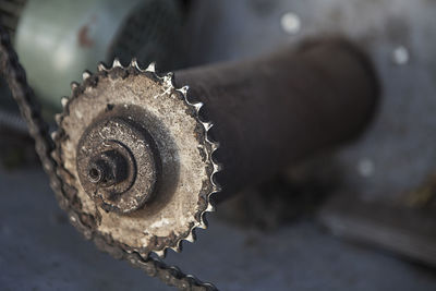 Close-up of rusty metal