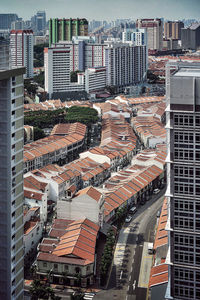 Aerial view of city