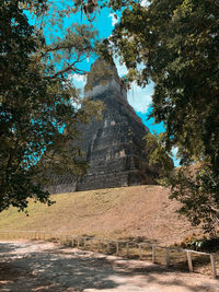 Low angle view of a temple