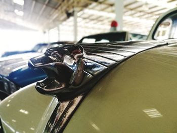 Close-up of vintage car