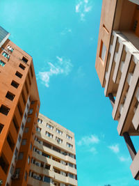 Low angle view of buildings against sky