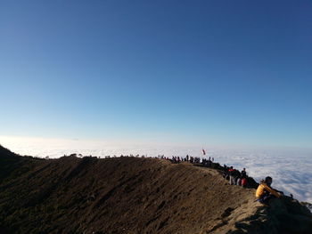 Beautiful view of ciremai peak