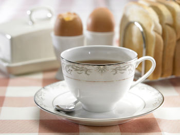 Close-up of coffee on table