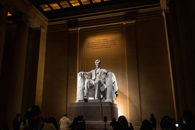 Group of people in temple