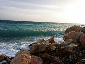 Scenic view of sea against sky