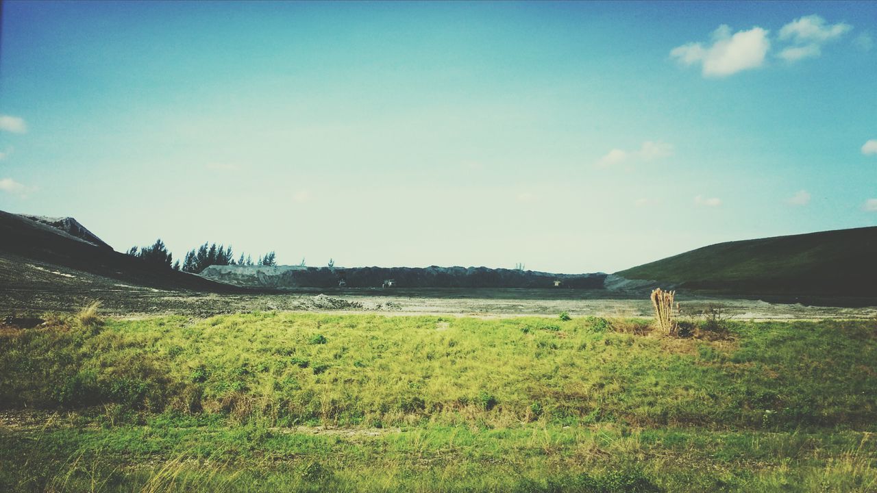 mountain, tranquil scene, tranquility, landscape, scenics, beauty in nature, sky, grass, nature, mountain range, field, plant, non-urban scene, blue, growth, hill, idyllic, remote, countryside, green color