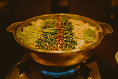 Close-up of drink on table