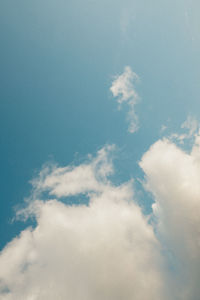 Low angle view of clouds in sky