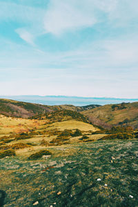 Scenic view of landscape against sky