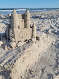 Sandcastle,  beach, maine, sand, summer, new england