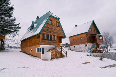 Buildings in winter