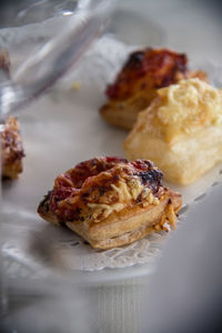 Close-up of sweet food on table