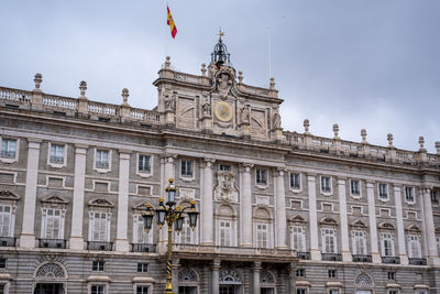 Low angle view of historical building