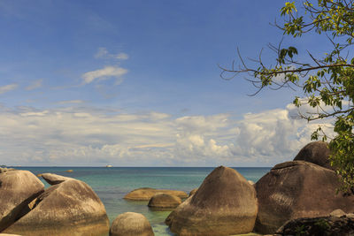 Panoramic view of sea against sky