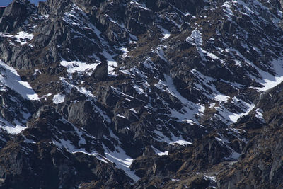 Full frame shot of snowcapped mountain