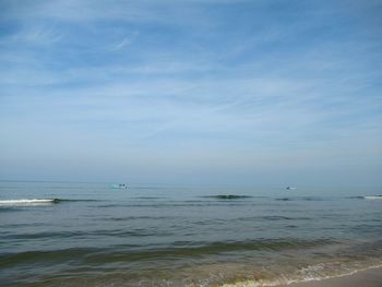 Scenic view of sea against sky