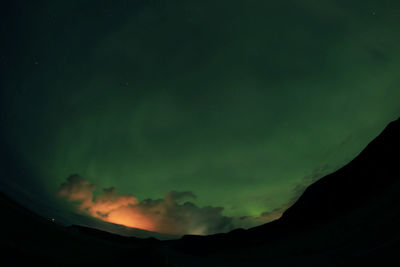 Low angle view of sky at night