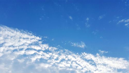 Low angle view of clouds in sky