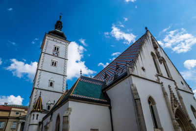 Low angle view of st mark church against sky