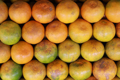 Full frame shot of oranges