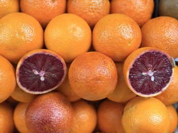 Full frame shot of oranges