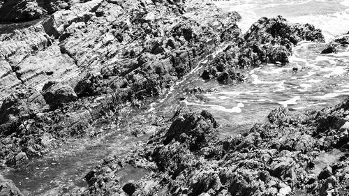 Rocks in water