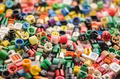 Full frame shot of multi colored displayed for sale