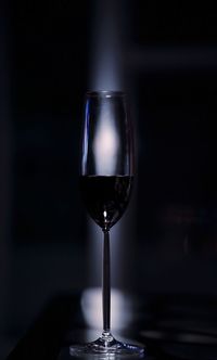 Close-up of champagne flute