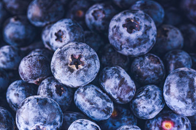 Full frame shot of blueberries