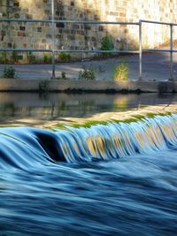 Blurred motion of water