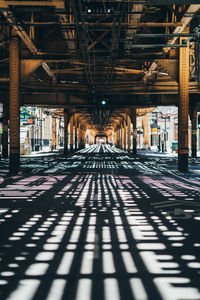 View of railroad station platform