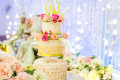 Close-up of cupcakes on table