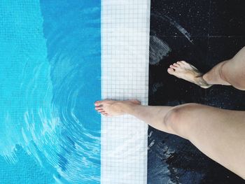 Cropped image of swimming pool